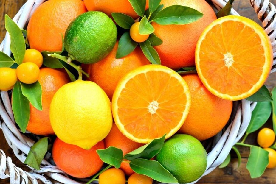 oranges et citrons pour la puissance