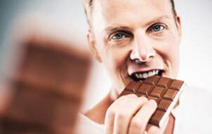 Manger du chocolat - prévenir la dysfonction érectile